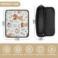 thumbnail image 4 of Hair Tool Organizer Bag with Heat Resistant Mat Removable Travel Storage Case for Hot Air Brushes Curling Irons Cute Watercolor Animal Pattern, 4 of 8