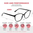 thumbnail image 3 of Gafas con bloqueo de luz azul JFXQDR TR90 Frame para mujer, 3 of 7