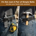 thumbnail image 5 of WHIPPY No Buckle Belts for Men Women Adjustable Metal Hook Elastic Belt Work Stretch Belt for Jeans Pants, 5 of 6