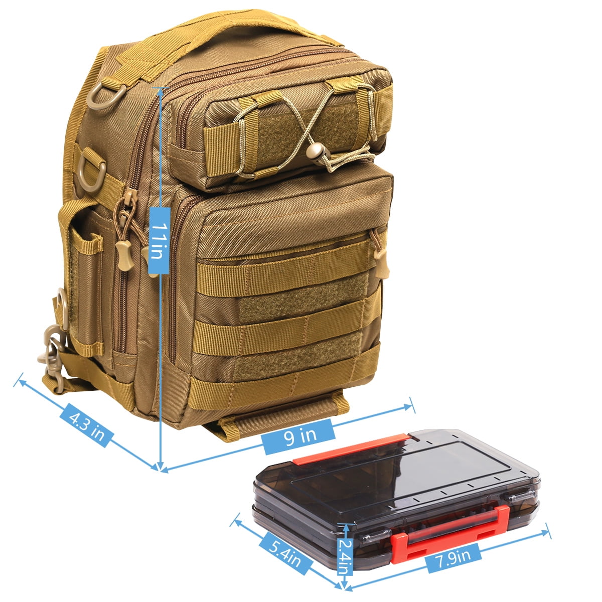 Compact Fishing Rucksacks Compact Fishing Tackle Bag, Fishing Bag with Tackle Liberia | Ubuy