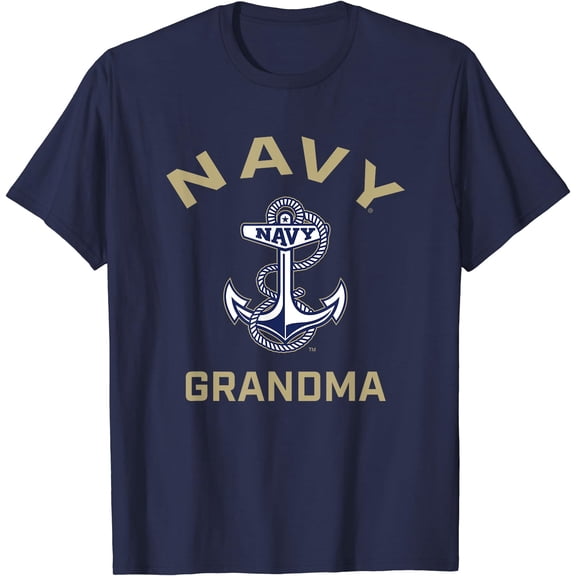 US Naval Academy Navy Midshipmen Arched Grandma T-Shirt