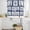 Blue, variant on Blue Compass Nautical Kitchen Curtains Sets for Windows 36 Inch Length, Coastal Abstract Art Retro Rod Pocket Window Treatments Tier Curtains and Valances Set for Bedroom/Bathroom