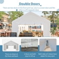 thumbnail image 2 of 16'x32' Party Tent Heavy Duty, Large Wedding Event Shelters with 3 Storage Bags and Removable Sidewalls, Outdoor Gazebo Commercial Tent with All-Season Tarp for Carport,Camping Garden,Patio, White, 2 of 7