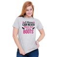 thumbnail image 3 of Can Never Own Too Many Cowgirl Boots Women's Plus Size Graphic Tee Brisco Brands 2X, 3 of 4