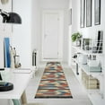thumbnail image 4 of Yayeee Runner Rug for Bedroom 2'x6' Machine Washable Hallway Non Slip Mat, Beige Geometric, 4 of 8