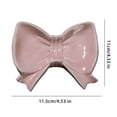 thumbnail image 6 of Shoreew Bow Soap Dish Bathroom Ceramic Soap Holder with Self Draining No Water Accumulation Soap Tray for Home Dormitory Washbasin Bathroom Shelf, 6 of 7
