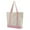 Pink, variant on MUSOIE Large Canvas Tote Bag Stylish Large Capacity Travel Shopping Bags with Zipper Lightweight
