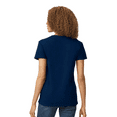thumbnail image 3 of Gildan Heavy Cotton Women’s V-Neck T-Shirt, 100% Cotton, Soft & Durable, Semi-Fitted, Navy, 3XL, 3 of 5