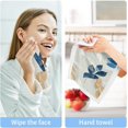 thumbnail image 4 of Coolnut 6 PCS Cotton Washcloths Towel Set, Highly Absorbent & Soft Baby Wash Cloths 12"x 12" Face Hand Towels for Bathroom, Multi-Purpose Fingertip Towels (Bright Leaves), 4 of 5