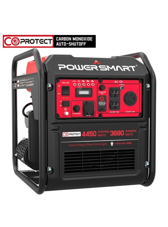 PowerSmart 4450-Watt Gas Generator, CO Detect,EPA Compliant Home Backup