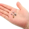 thumbnail image 4 of Perlas separadoras de 6 mm, 100 piezas de separadores de perlas de cristal redondas a granel para hacer joyas, negras, 4 of 6