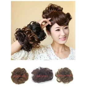Tkoofn Messy Hair Bun Scrunchies Updo Ponytail Extension Piece