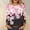 1-Pink, variant on jjayotai Plus Size Womens Long Sleeve Shirts Round Neck Floral Printed Basic Tees Classic Fitted Tunic Tops Casual Fashion Dressy Clothes