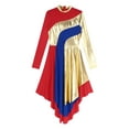thumbnail image 5 of DPOIS Womens Liturgical Worship Praise Dance Dress Red M, 5 of 7