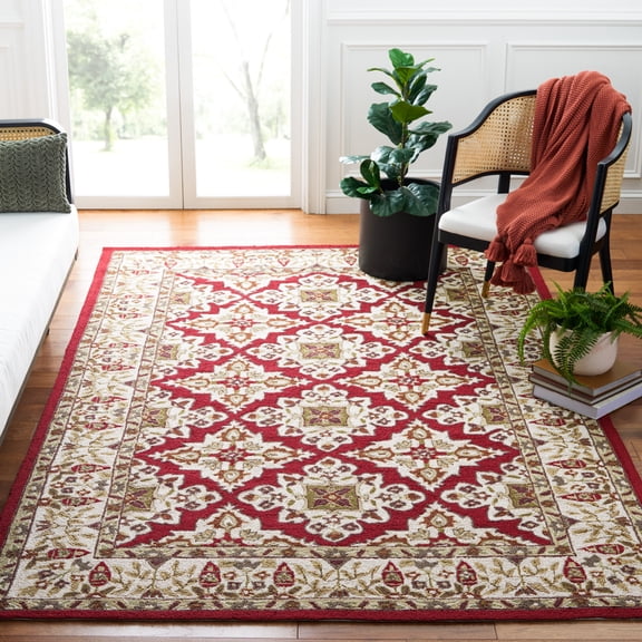 Safavieh Easy Care Seamus Oriental Area Rug, Ivory, 3' x 5'