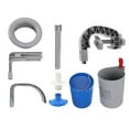 thumbnail image 2 of Kit de skimmer para piscina Jadeshay recolector de desechos automático de Plástico montado en la pared Gris, 2 of 8