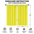 thumbnail image 2 of Yellow Woven Texture Pattern Kids Curtains,Childrens Insulated Curtains Set Of 2,Bedroom Essentials,Teen Room Decor 42"X84", 2 of 5