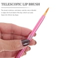 thumbnail image 2 of 6 PCS Portable Metal Shell Lip Brush Telescopic Fiber Lip Brush Retractable Makeup Brush, 2 of 7