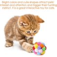 thumbnail image 2 of Bunte Plüsch-strengste Katze-Spielwaren Juguete para Gatitos con 7 Pompones, Pelota de Peluche Colorida para Gatos, Bolas Coloridas para Gatos con Campana, Pelota de Felpa para, 2 of 5