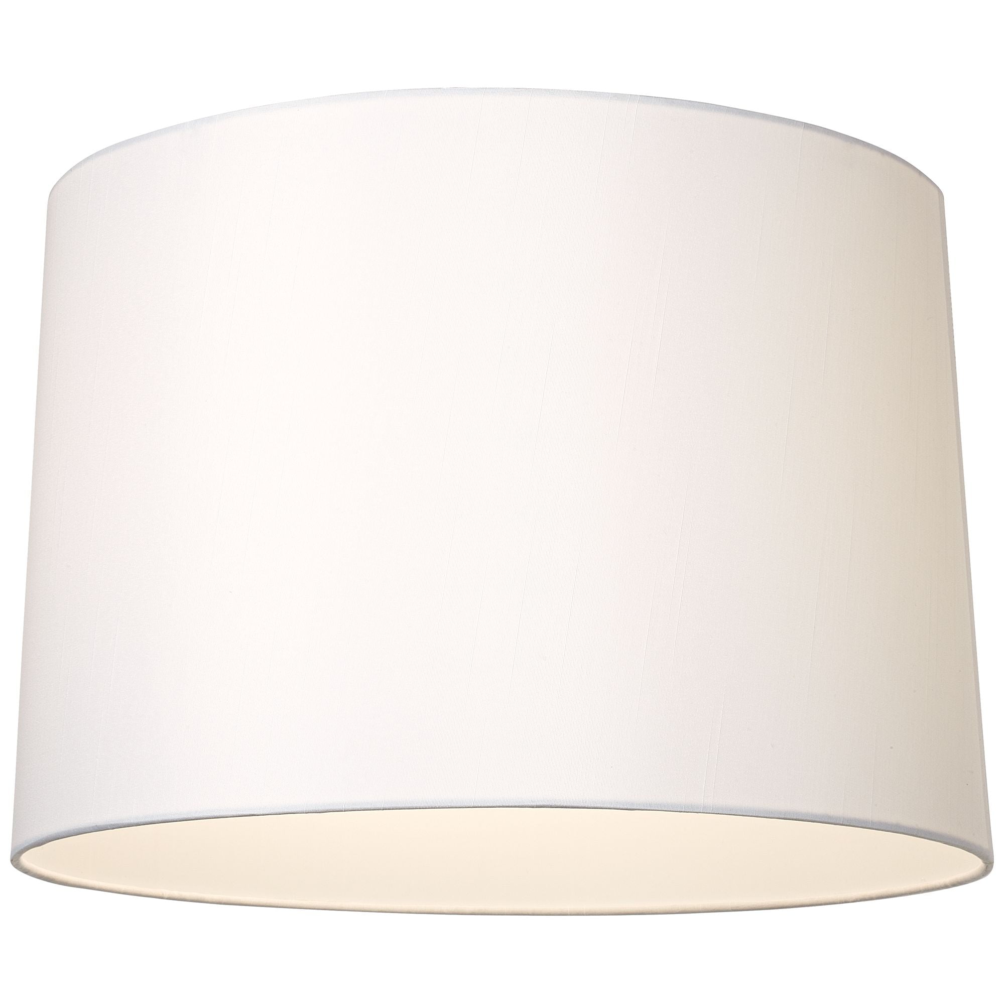 Springcrest Set of 2 Drum Lamp Shades White Medium 15" Top x 16" Bottom x 11" High Spider with Replacement Harp and Finial Fitting