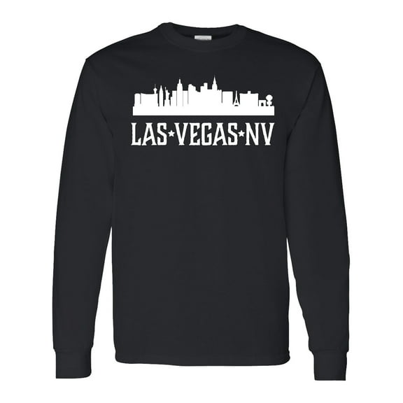 Inktastic Las Vegas Nevada Skyline Nv Cities Long Sleeve T-Shirt