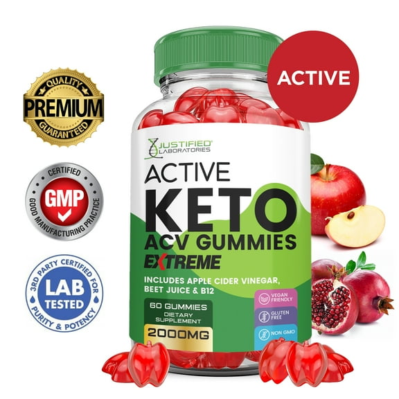 Active Keto Extreme ACV Gummies 2000mg Dietary Supplement 60 Gummys