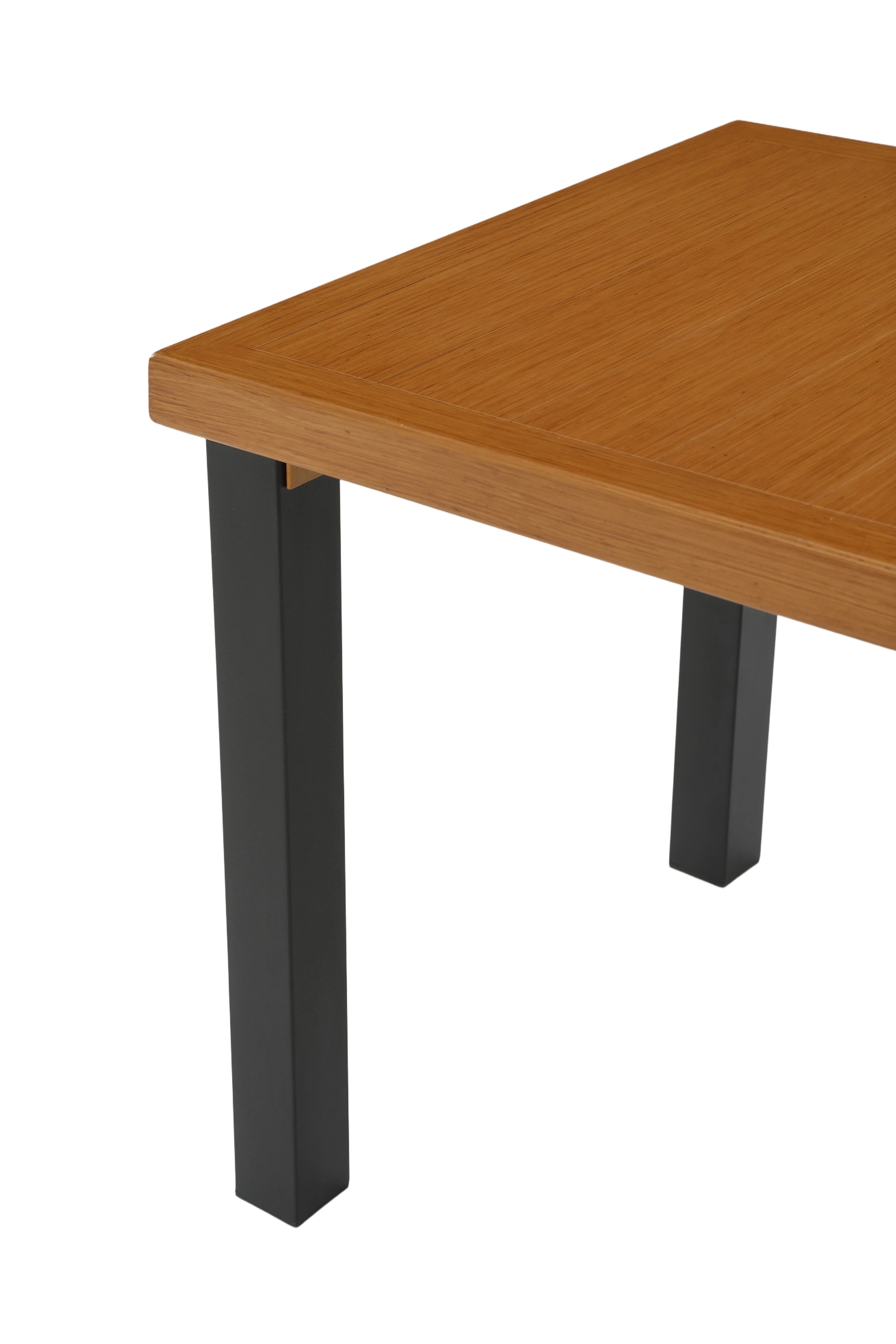 Fnova Outdoor Square Side Table, Patio Accent Table with Tempered Glass Top, Sturdy Metal Frame, Small End Table for Patio Balcony Garden Poolside