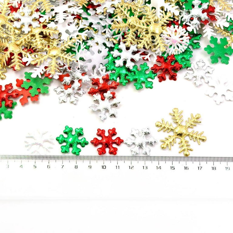 400PCS 19mm Snowflake Sequins Paillette Sewing Christmas Sequin  Embellishment Findings wedding Decoration Clothes Accessories