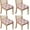 Pioneer Flower, variant on Pioneer Flower Seat Covers for Dining Room Chairs Set Of 4,Stretch Printed Washable Chair Seat Cover with Elastic Ties and Button,Removable Waterproof Couch Cushion Covers