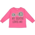 thumbnail image 3 of Inktastic My Auntie Loves Me Boys or Girls Long Sleeve Toddler T-Shirt, 3 of 5