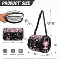 thumbnail image 7 of SEANATIVE Axolotl Toilet Paper Holder Cherry Blossom Round Paper Towel Organizer Bag Portable Hanging Tissue Holder with Zipper Easy to Clean Paper Cover Case Storage Bags, 7 of 7