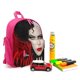 thumbnail image 3 of Bruja Cruella Mochila Escolar para Niños y Niñas, Mochila Infantil Ligera de Alta Calidad, Grande y Duradera ROSA, 3 of 6