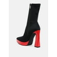 thumbnail image 6 of Rabha Contrasting Platform Detail Sock Boots, 6 of 10