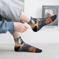 thumbnail image 2 of Pofeuu Starry Light White Horse Print 30cm Socks, Adult Running Hiking Socks for Youth and Adult, 2 of 7