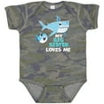 thumbnail image 3 of Inktastic My Big Sister Loves Me with Cute Sharks Boys or Girls Baby Bodysuit, 3 of 5