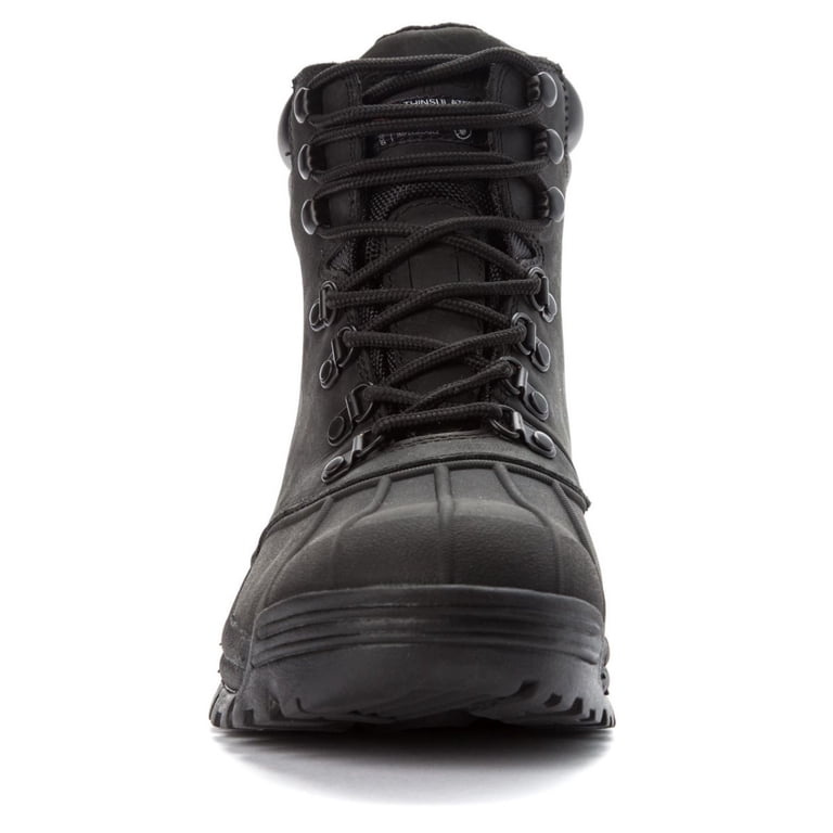 Propet M3789 Mens Black Leather 3M Thinsulate Water Resistant Boots 14 X 3E PROPET Mens Blizzard Mid Lace Boots M3789 main image 4