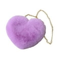 thumbnail image 4 of Crossbody Bag Solid Color All-Matched Heart Shape Zippered Closure Handbag for Women-16, 4 of 8