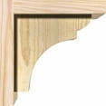 thumbnail image 3 of 8"W x 8"D x 8"H Yorktown Rough Sawn Corbel w/Backplate, Douglas Fir, 3 of 9