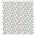 thumbnail image 3 of Ambesonne Rain Shower Curtain, Colorful Doodle Umbrellas, 69"Wx75"L, Multicolor, 3 of 3