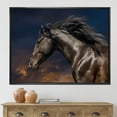thumbnail image 2 of Close Up Of Thoroughbred Nonius Stallion Horse III 40 in x 30 in Framed Photography Canvas Art Print, by Designart, 2 of 5
