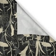 thumbnail image 5 of Ambesonne Art Nouveau Grommet Curtain, Mother Nature Blossoms, 50" x 96", Black and Ivory, 5 of 6