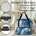 thumbnail image 5 of ZIATUBLE Marble Stripes Sewing Machine Tote Bag Large Capacity Sewing Machine Cases Stain Resistant Carry Case with Storage Pockets and Handles Easy to Clean Sewing Thread Case, 5 of 7