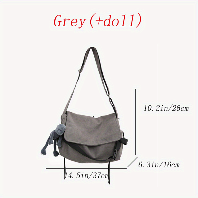 Travel in Style with our Vintage Canvas Messenger Bag - Perfect for Men's Everyday Use, School and Travel Needs!