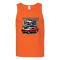 thumbnail image 3 of Ford Mustang Untamed Spirit Cars and Trucks Mens Graphic Tank Top, Orange, 3X-Large, 3 of 5