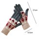 thumbnail image 2 of Guantes de invierno con pantalla táctil y estampado de flores que mantienen el calor para mujeres y hombres, 2 of 5