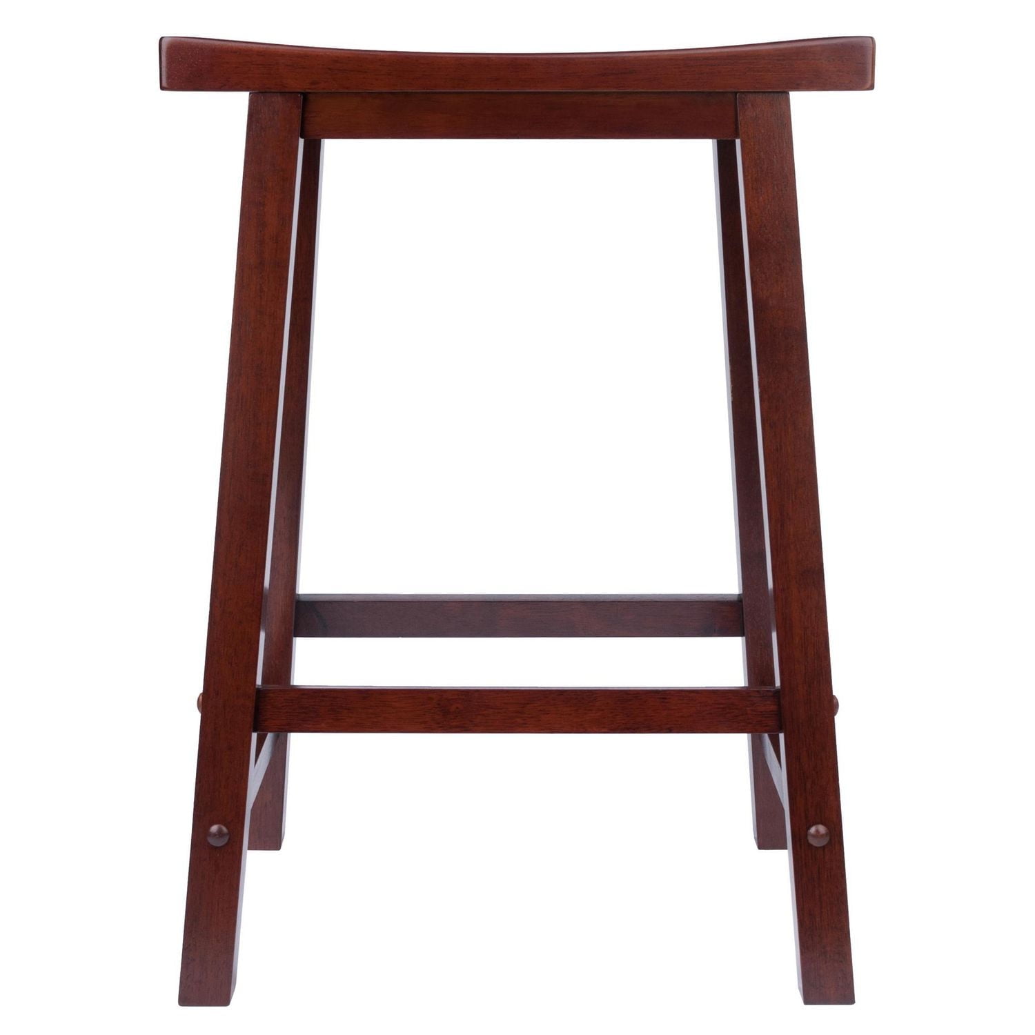 Winsome Satori Saddle Seat Counter Stool, Walnut