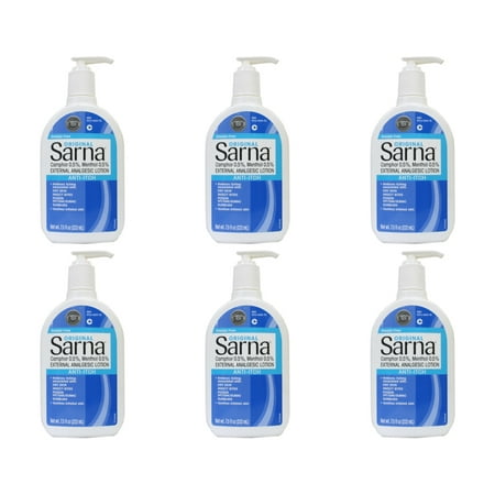 Sarna Anti Itch External Analgesic Lotion, Original, 7.5 Oz, 6 Pack
