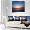 thumbnail image 2 of Designart Ko Samui Sea Sunrise Panorama - Oversized Beach Throw Pillow - 16x16, 2 of 4