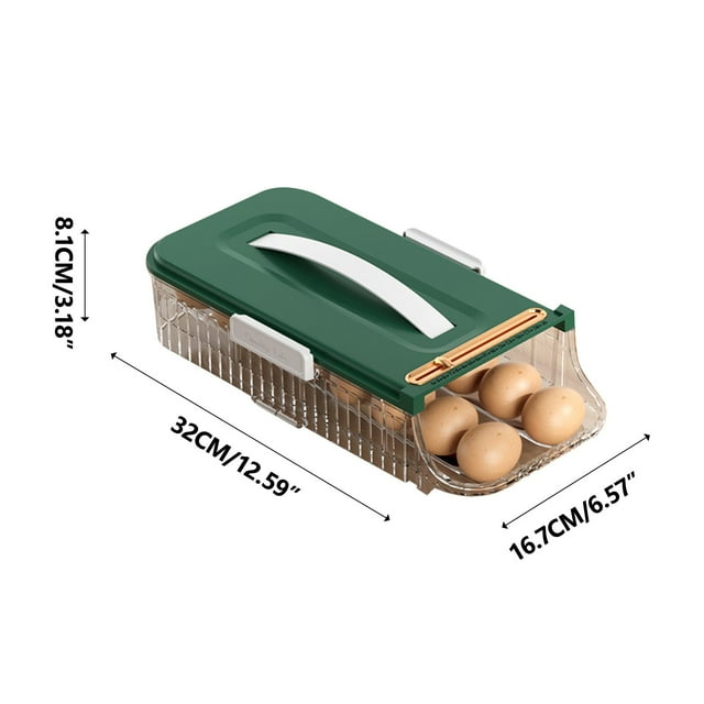 Egg Storage Box,Plastic Storage Box Refrigerator Door Rolling Rack Holding Storage Box Refrigerator Can Be Stacked with Portable Box Kitchen Box Kitchen Storage Rack,Racks for Storage
