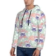 thumbnail image 3 of Honeii Bulldog Pattern Mens Hoodies Men's Loose Sleeve Sweatshirt,Pullover Hooded Sweatshirt for Men,Essentials Hoodie-Large, 3 of 7